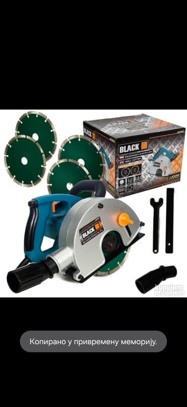 cetke za brusilicu: Cirkular za zidove Šlicerica BLACK 3000W Model 42350 Korisna je — 3