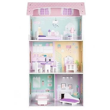 dodaci za deciju kuhinju: DRVENA KUĆICA ZA LUTKE BLUEBERRY RESIDENCE – ECO TOYS Šifra — 2