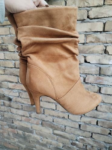 tamaris cizme: Pliśane čizme, br. 38 - Materijal: mekana plišana eko-semir velur — 1