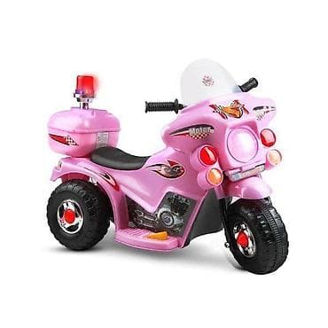 deciji automobili na akumulator polovni: Motor na akumulator roze 11/0999-4-50 - Policijski mini trotočkaš za — 1