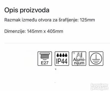 decije ljuljaske za kucu: Šifra:61776 Brend: MITEA Lighting Artikal: Stubna lampa Tip grla: E27 — 2