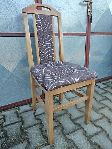 plasticni stolovi i stolice nova pazova: Drvena trpezarijska stolica sa naslonom - Konstrukcija: masivno drvo — 3