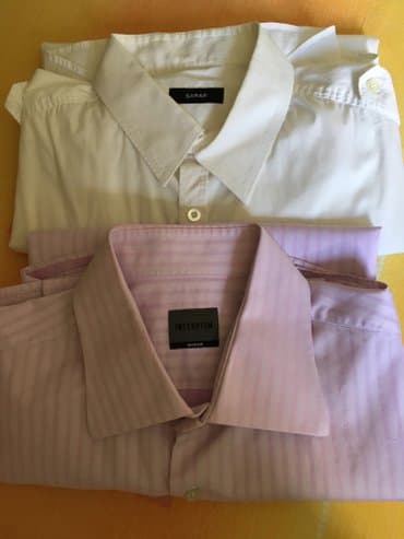 crne pantalone i bela kosulja: Kao nova košulja iz Turske, odličan kvalitet, lagan materijal, pamuk — 9