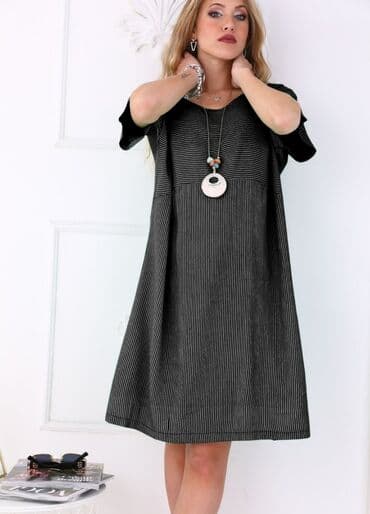 traka za grudi: Prelepe haljine od viskoze + ogrlica - 2300 din - obim grudi 120 cm — 3