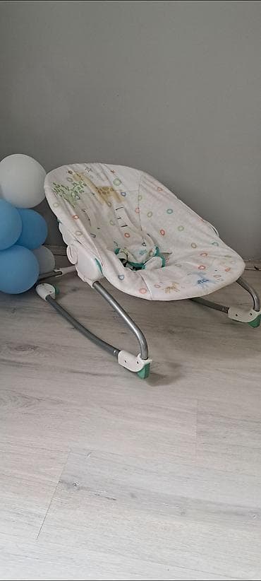 Baby bouncer/ležaljka za bebe - Mekano sedište sa navlakom u nežnim — 3