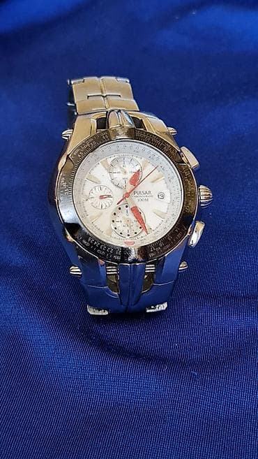 polovno srebro cena: Pulsar muški hronograf – 100M - Brend/model: Pulsar Chronograph 100M — 7
