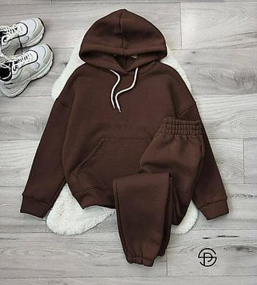 Haljine: Duks trenerka komplet – uniseks, jednobojni set - Komplet: dukserica — 2