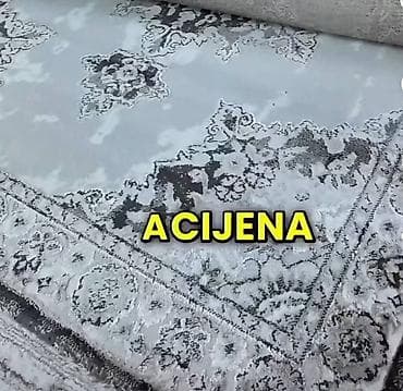 kupujem prodajem goblene: Tepih u rolnama – moderni apstraktni/dezorni motivi u sivim tonovima — 7