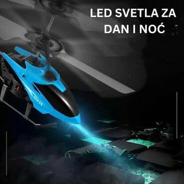 kombi igracka: RC mini helikopter sa koaksijalnim rotorima i USB punjenjem - Lagan i — 5
