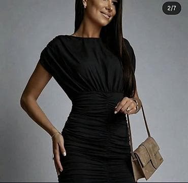 duza letnja haljina: Haljina sa nabranim detaljima,push up. - Model: uska silueta sa — 1