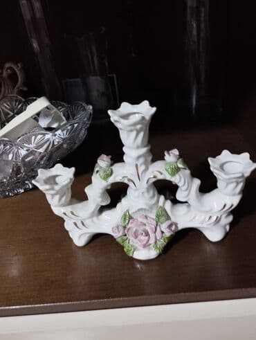 Candlestick, color - White, Used
