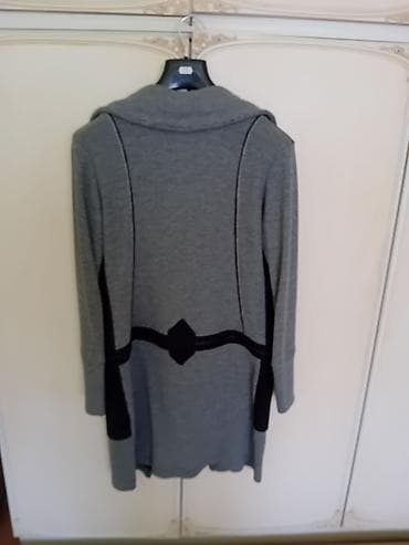 Dugačka ženska kardigan-jakna sa rajsferšlusom - Model: duga, ravna