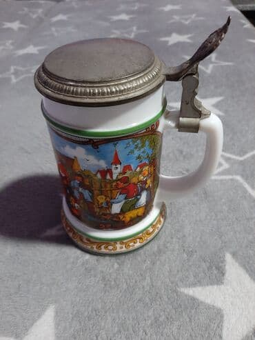 mikrofon slike: Stara krigla original vintage model svuda ima natpise od ispot na — 1