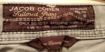 muške pantalone džeparice: Muske farmerke Jacob Cohen vel.33,slim fit,dimenzije:Duzina — 5