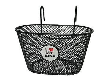planet bike niš слике: Korpa prednja sitno pletena za dečiji bicikl “I LOVE MY BIKE” - Šifra — 1