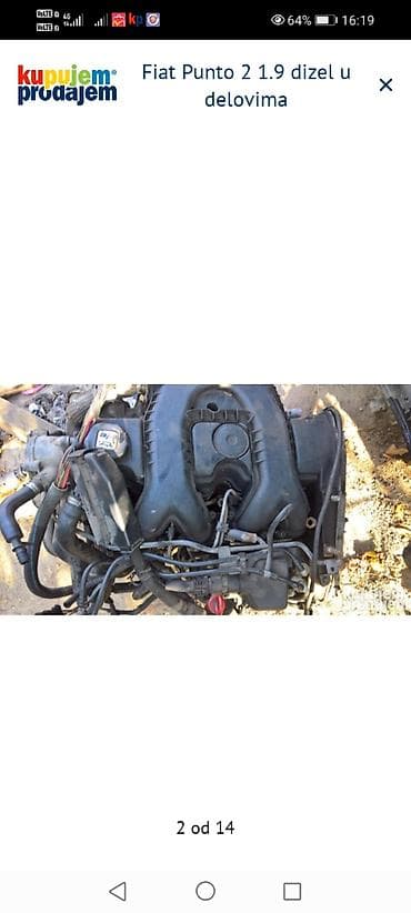 Water Transport: Fiat Punto II 1.9 JTD/dizel – u delovima Raspoloživi originalni — 2