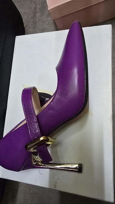 cloud 9 cipele: Ženske elegantne štikle u ljubičastoj boji - Model: salonke sa — 4