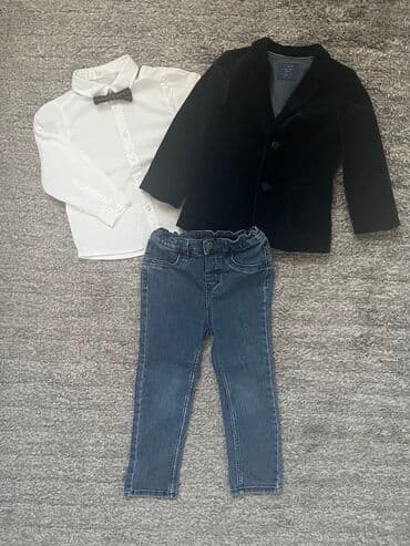 svecani zenski kompleti sa pantalonama: Zara, Komplet: Jakna, Košulja, Pantalone, 98-104 — 1