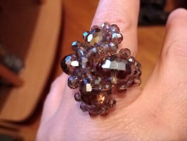 kutija za nakit za devojcice: Women's ring, Handmade, Material: Cubic zirconia, Crystal — 4