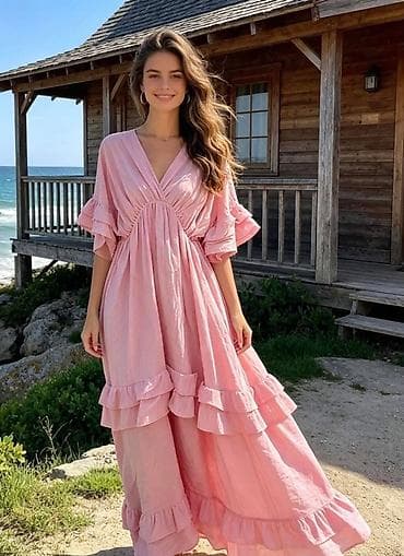 minic odeca: ✅Boho maxi haljina sa volanima
✅3000 din
✅S M L — 1