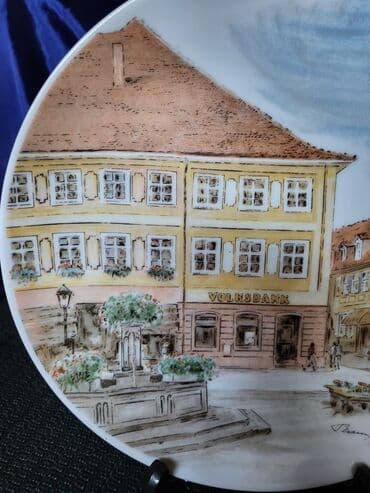 porcelanske solje za caj: Ukras za zid, bоја - Šareno, Novo — 4