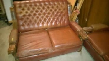 sofa za spavanje sa feder dusekom rs: Polovna garnitura dvosed trosed se razvlaci fotelja mikelandjelo — 2