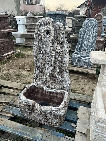 modle za mafine: Ukrasna spoljašnja česma od betona – imitacija prirodnog kamena — 1