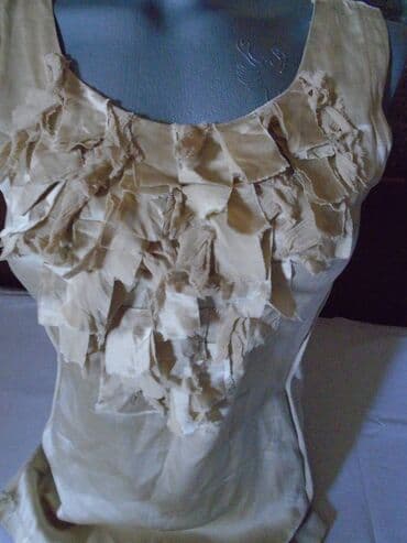 crop top c a: S (EU 36), Single-colored, color - Beige — 3