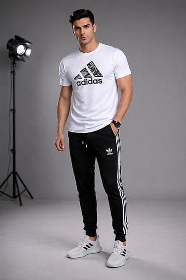 Trenerke: Adidas muški komplet majica i donji deo trenerke NOVO Novo Majica — 2