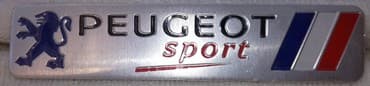 Tuning oprema: Samolepljiva metalna pločica - PEUGEOT SPORT Dimenzije pločice su — 4
