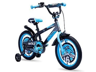 Bicikl dečiji GALAXY WOLF 16" crna/siva/plava Šifra proizvoda: 59