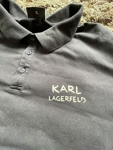 karl lagerfert: Men's T-shirt Karl Lagerfeld, bоја - Crna — 3