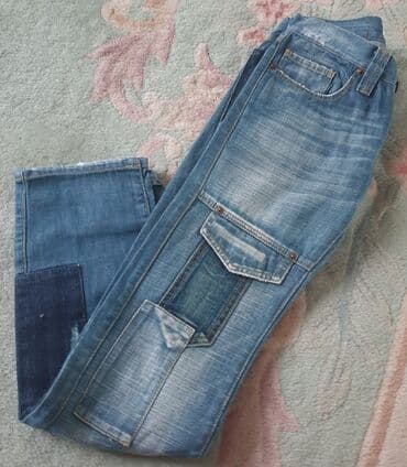push up pantalone: FORNARINA NOVE XS fazonske farmerke, original ! Sa zakrpama — 1