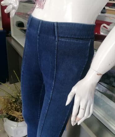 zara rebraste helanke: Farmerice model kao helanke Sa puno elastina Odgovara Vel S M Predivne — 3