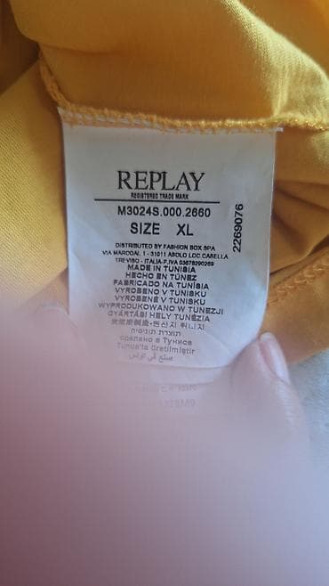 muske majice replay: Replay muška majica kratkih rukava - Veličina: XL - Boja: oker žuta — 3