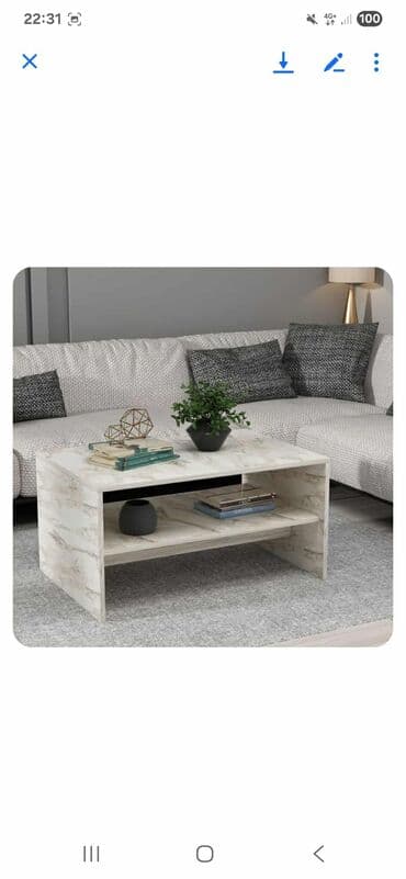 polovan namestaj za kafice: Apollon - White, Sapphire Oak White Sapphire Oak Coffee Table 100% — 10