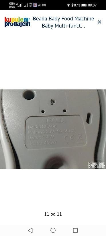 sokovnik i blender 2 u 1: BEABA Babycook Original – aparat za pripremu hrane za bebe - — 7