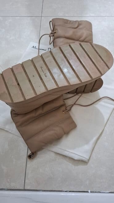 tople čizme za zimu ženske: Massimo Dutti ženske zimske čizme - Model: pufnaste/quilting čizme do — 5