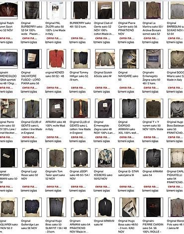 majice za ispod sakoa: Originalni sakoi i oedala raznih velicina i brendova !! Novi kao — 2