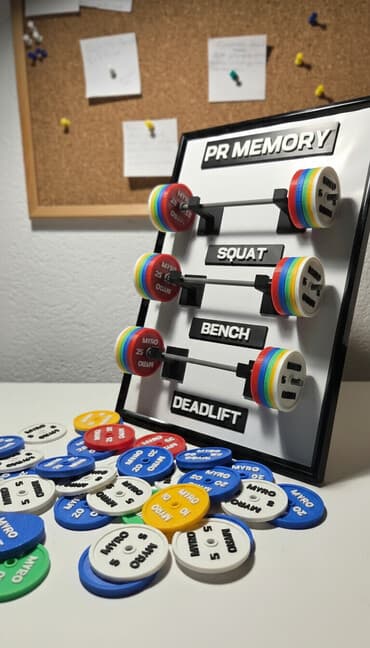 igrice matematika za 2 razred: PR Memory tabla za praćenje ličnih rekorda u snazi - Zidna/stojeća — 1