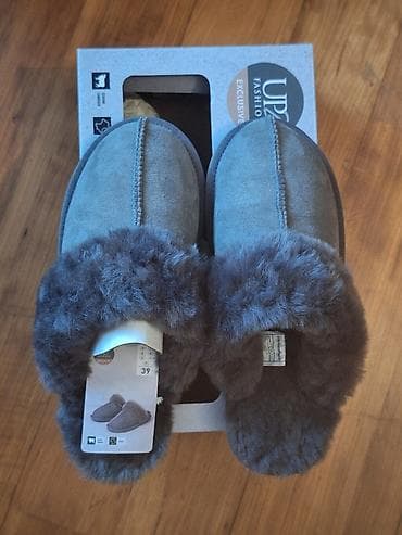 shoestar obuca beograd: Papuce zenske kozne sa jagnecim krznom.Poput Ugg.Nemacki brend.Jako — 9