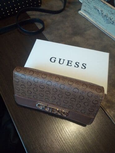 guess torba crna: Ženski novčanik, Guess, Materijal: Koža — 1