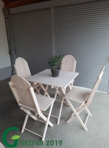 set za krstenje cena: BAŠTANSKE GARNITURE Dimenzije stola: fi70, 60x70cm Visina stola 70cm — 2