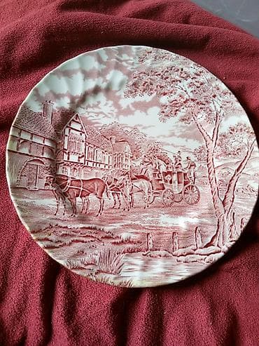 radna bunda: Set od 2 dekorativna tanjira – “Merrie Olde England” (British Anchor — 2