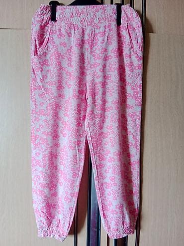H&M tanje letnje pantalone za devojčice 🩷 Veličina 4-5 god 110