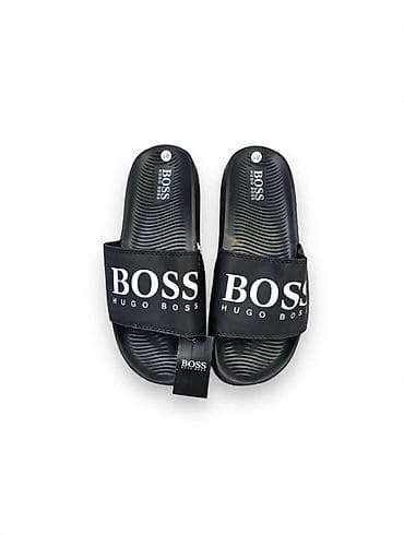 sinsay papuče: HUGO BOSS muške papuče – model sa širokim kaišem - Boja: bela sa — 3