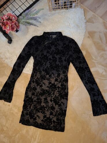 push up umetak za kupaci: S (EU 36), color - Black, Cocktail, Long sleeves — 1