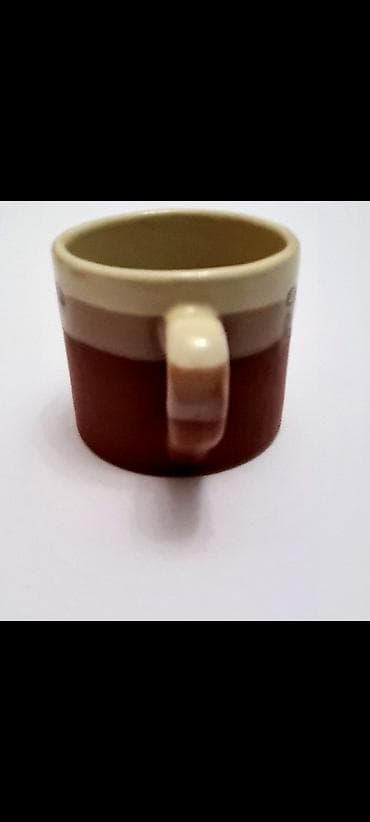 Kuća i bašta: Set od 4 keramičke šoljice za espreso. - Dizajn: dvobojne (krem i — 5