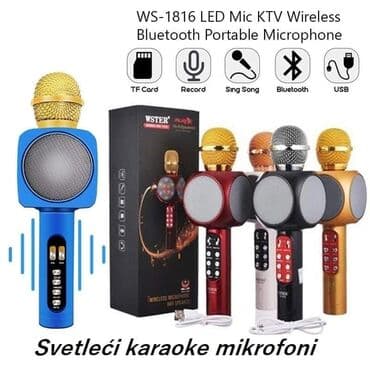 vesanje za zvucnike beograd: 1800din Svetleći karaoke mikrofoni Specifikacije: Bluetooth 4.0 — 3