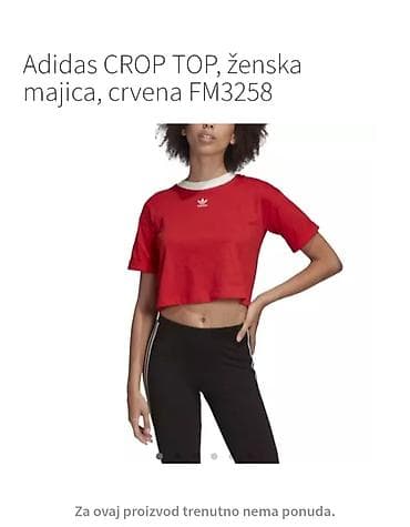 guess torbice cena: Ženska majica adidas CROP TOP - Kroj: kratka (crop), ravnog pada — 4